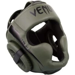 Venum Elite Cheek Headguard – Navy Blue/White -Knockout Deals on Boxing Gear headgear elite khaki black 1500 02