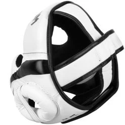 Venum Elite Cheek Headguard – White/Black -Knockout Deals on Boxing Gear headgear elite white black 1500 03 2 1