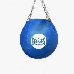 Geezers Elite Pro Leather Headshot Wrecking Ball -Knockout Deals on Boxing Gear headshot wrecking blue