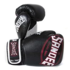 Sandee Junior Cool-Tec Synthetic Leather Boxing Glove – Black/White/Red
