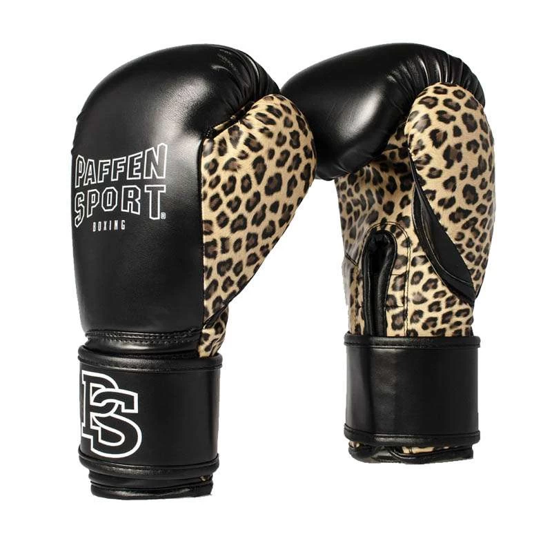 Paffen Sport Ladies Hook & Loop Boxing Gloves – Black/Leo 3 Paffen Sport Ladies Hook & Loop Boxing Gloves – Black/Leo
