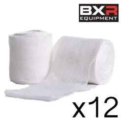 BXR Boxing Gauze Hand Wrap Bandage 5cm X 5m [Pack Of 12]
