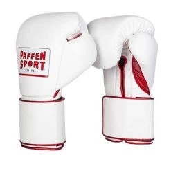 Paffen Sport Pro Wide Boxing Gloves – White/Red