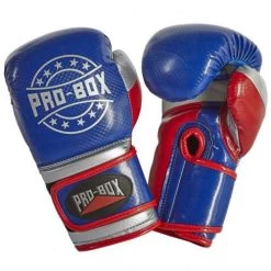 Pro-Box Champ Spar Gloves – Blue/Red/Silver