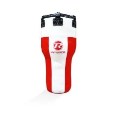 Ringside Buffalo Leather Angle Punchbag -Knockout Deals on Boxing Gear red white angle bg