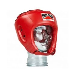Pro-Box Base Spar Junior PU Headguard – Red