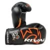 Rival RFX Guerrero Pro Fight Glove With Strap – Black/Orange -Knockout Deals on Boxing Gear rfxgvsffblackorange