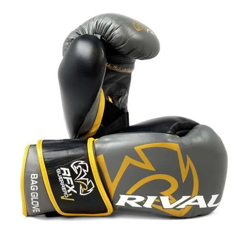 Rival RFX Guerrero Pro Fight Glove With Strap – Grey/Gold 3 Rival RFX Guerrero Pro Fight Glove With Strap – Grey/Gold