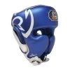 Rival RHG100 Professional Cheek Headgear – Blue/Silver -Knockout Deals on Boxing Gear rhg100 blue 01 2