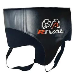 Rival RNFL10 Leather 360 Groin Protector – Blue/Black -Knockout Deals on Boxing Gear rival RNFL10 black 02 large 2