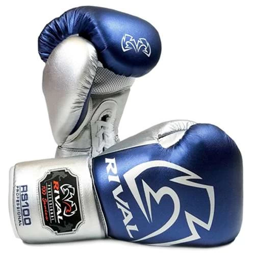 Rival RS100 Professional Lace-Up Sparring Glove – Red/Silver 4 Rival RS100 Professional Lace-Up Sparring Glove – Red/Silver - Image 2