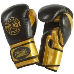 Pro-Box Champ Spar Gloves – Black/Gold