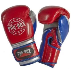 Pro-Box Champ Spar Gloves – Red/Blue/Silver