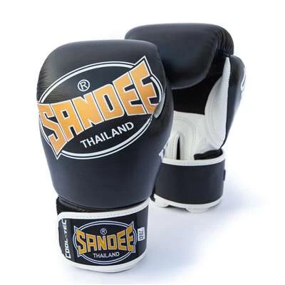 Sandee Junior Cool-Tec Synthetic Leather Boxing Glove – Black/Gold/White 4 Sandee Junior Cool-Tec Synthetic Leather Boxing Glove – Black/Gold/White - Image 2