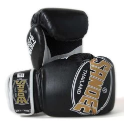 Sandee Junior Cool-Tec Synthetic Leather Boxing Glove – Black/Gold/White