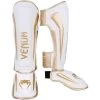 Venum Elite Standup Shinguards – White/Gold -Knockout Deals on Boxing Gear shinguard elite white gold 1500 01 2nd