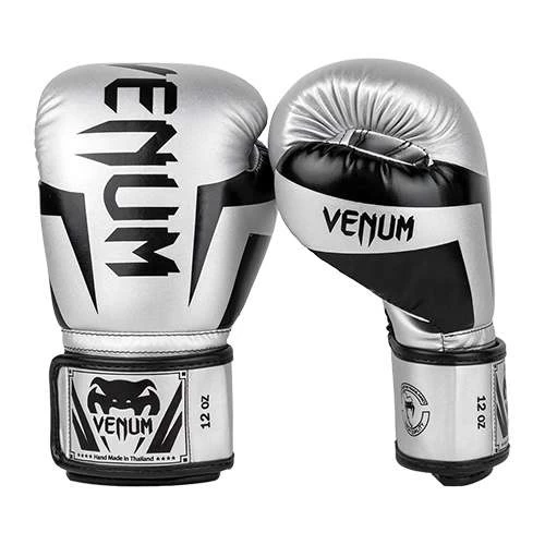 Venum Elite Boxing Gloves – Silver/Black 3 Venum Elite Boxing Gloves – Silver/Black