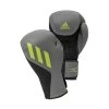 Adidas Speed Tilt 150 Boxing Gloves 1 Adidas Speed Tilt 150 Boxing Gloves -Knockout Deals on Boxing Gear spd150tg grey black green 03 1