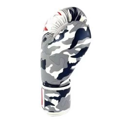 Sandee Sport Camo Synthetic Leather Boxing Glove – Grey/Black/White -Knockout Deals on Boxing Gear sport camo grey 3