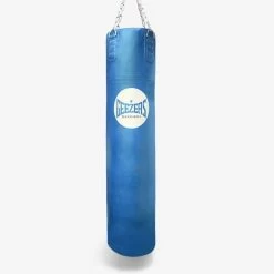 Geezers Elite Pro Traditional Impact Leather Punch Bag - 5ft -Knockout Deals on Boxing Gear traditional 5ft blue
