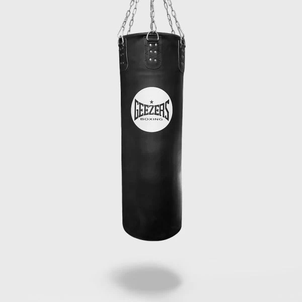 Geezers Elite Pro Impact Leather Heavy Punch Bag - 4ft 3 Geezers Elite Pro Impact Leather Heavy Punch Bag - 4ft