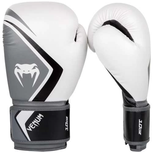Venum Contender 2.0 Boxing Gloves – White/Grey/Black