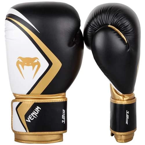 Venum Contender 2.0 Boxing Gloves – Black/Gold/White