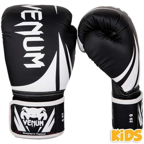 Venum Challenger 2.0 Kids Boxing Gloves – Black/White 3 Venum Challenger 2.0 Kids Boxing Gloves – Black/White
