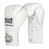 Paffen Sport Pro Mexican Lace Up Sparring Gloves – White -Knockout Deals on Boxing Gear white lace